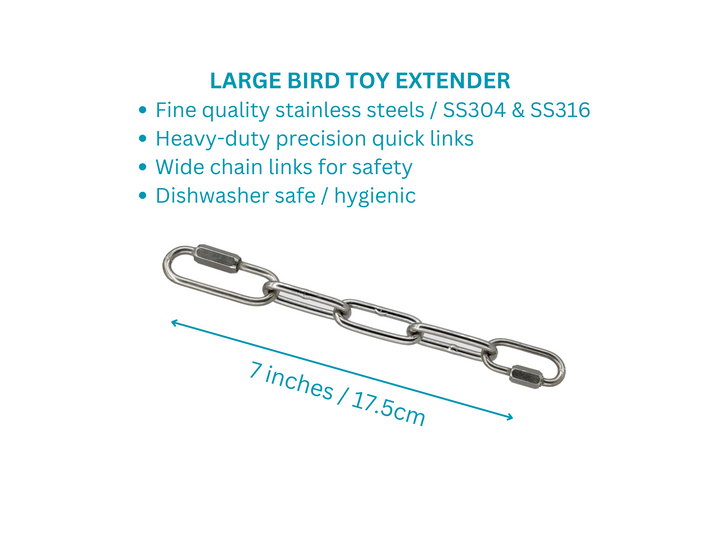 Large BIRD TOY EXTENDER to hang toys at perch-level