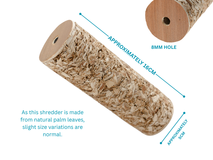 PARROT PALM SHREDDERS™ | Set of Three | Natural palm leaf shredders | Pole refills